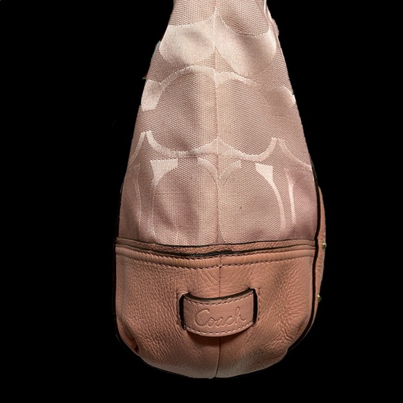 Coach Ombre Alexandra leather canvas bag F22527 - Picture 13 of 14